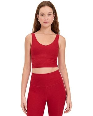 Beyond Yoga Spacedye Good Day Cropped Tank - Red
