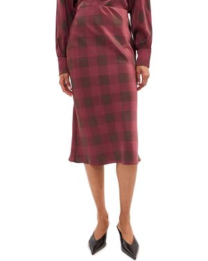 Le Bos Midi Skirt - Red