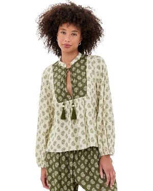 dress to Miragem Front Ties Blouse - Green