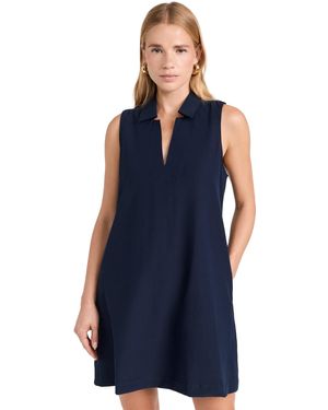Faherty All Day Polo Dress - Blue
