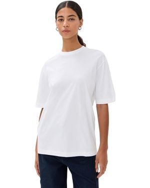 Tibi Program Mock Neck T-Shirt - White