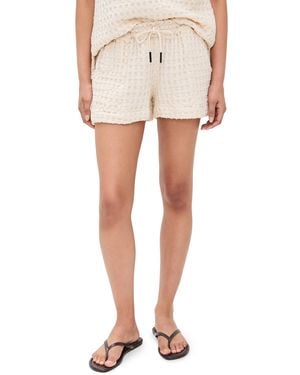 Oas Drizzle Waffle Shorts - Natural
