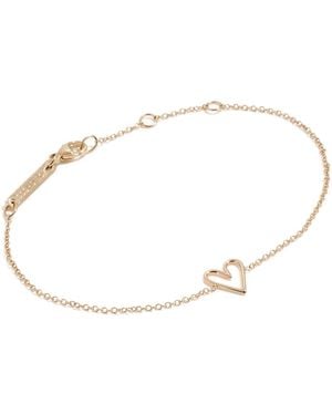 Zoe Chicco 14K Tiny Open Heart Bracelet - Black