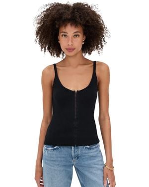 Reformation Eloise Cotton Sweater Tank - Black