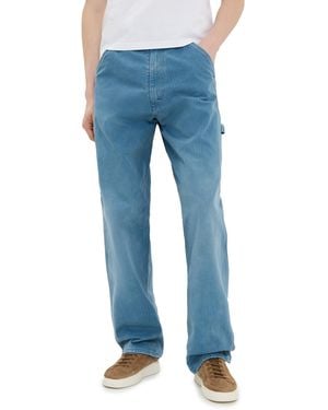 Maison Margiela Herringbone Workwear Pants - Blue