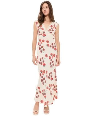 Vrg Grl Vintage Lover Bias Cut Maxi Dress - Multicolor