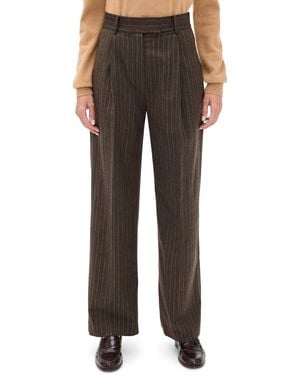 RENGGLI Pinstripe Pants - Black