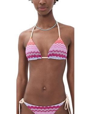 PQ Swim Triangle Bikini Top - Red