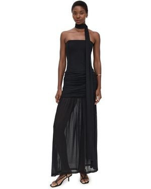 Runaway the Label Lillie Corset Maxi Dress - Black