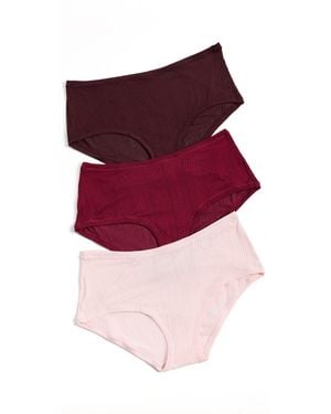 NEGATIVE Whipped Boy Shorts 3 Pack - Red