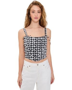Line & Dot Junie Corset Top - Black