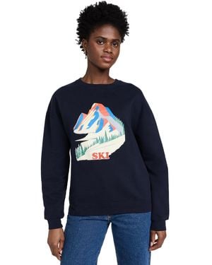 Kule The Oversized Alps Sweatshirt - Blue