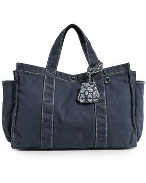 Madewell Large Washed Canvas Tote - Blue