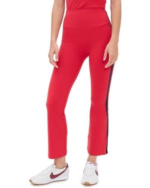 Splits59 Raquel High Waist Supplex Crop Leggings - Red
