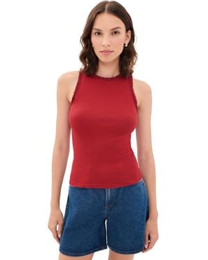 Madewell Bliss Tank Top - Red