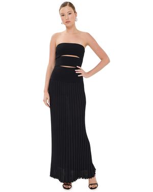 Christopher Esber Slash Strapless Dress - Black