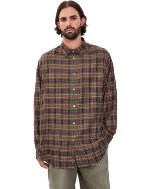 Acne Studios Setar Check Flannel Shirt - Brown