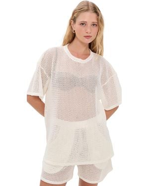 Ripley Rader Fishnet Big Shirt - White