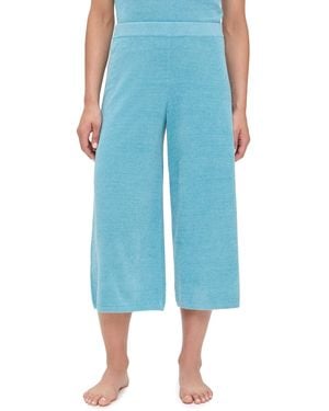 Barefoot Dreams Cozy Chic Ultra Lite Palazzo Capris - Blue