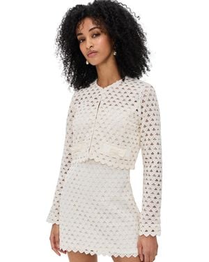 LoveShackFancy Alaya Jacket - White