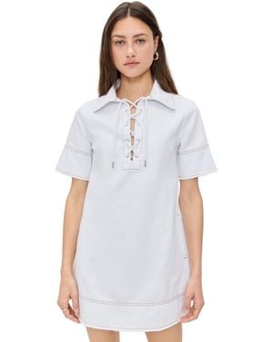ALIGNE Iggy Denim Mini Dress - White