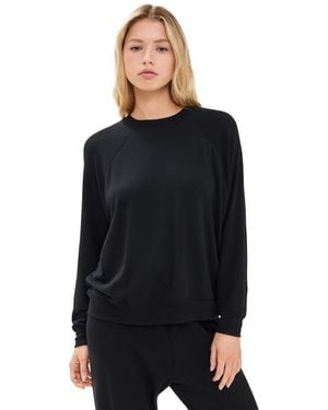 Splits59 Andie Oversized Fleece Sweatshirt - Black