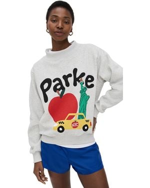 Parker Nyc Mockneck Sweatshirt - Blue