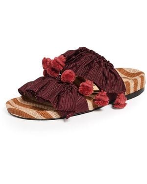 La DoubleJ Pimento Slides - Red