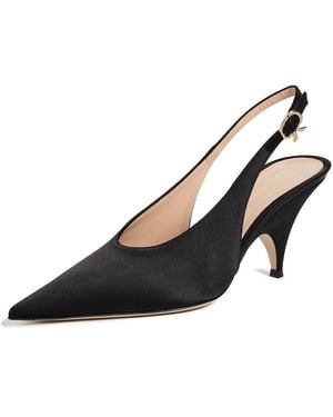 Gianvito Rossi Sofia Slingback Heels - Black