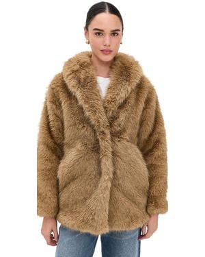 Z Supply Logan Faux Fur Coat - Brown