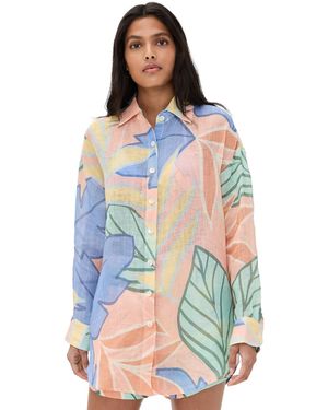 Vitamin A Playa Boyfriend Shirt - Blue