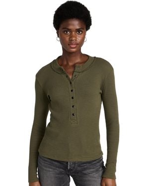 ASKK NY Snap Henley Top - Green