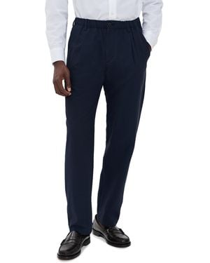 Club Monaco Elasticated Seersucker Pants - Blue