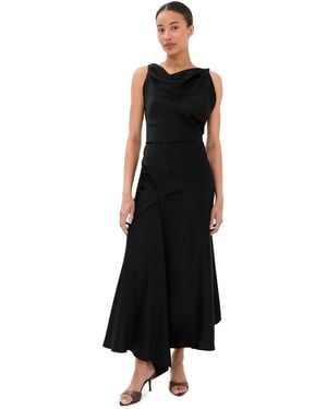 Victoria Beckham Posy Midi Dress - Black