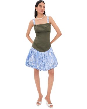 Busayo Dupe Bubble Dress - Blue