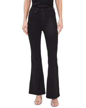 GOOD AMERICAN Never Fades Petite Flare Jeans - Black