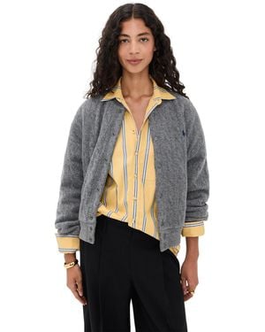 Polo Ralph Lauren Cashmere Sweater Bomber Jacket - Black