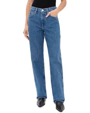 Rag & Bone Shea Full Straight Jeans - Blue