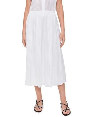 Theory Irregular Pleat Skirt - White