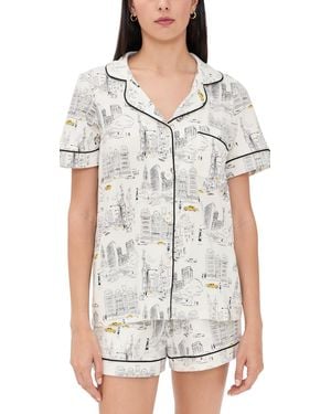 Bedhead PJs Short Sleeve Short Pajama Set - White
