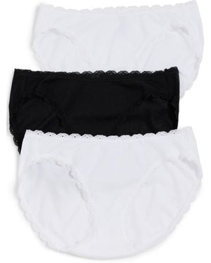 B.tempt'd B. Tempt'D By Wacoal Inspired Eyelet Bikini Briefs - White