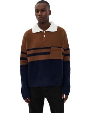 Wales Bonner Calm Polo - Blue