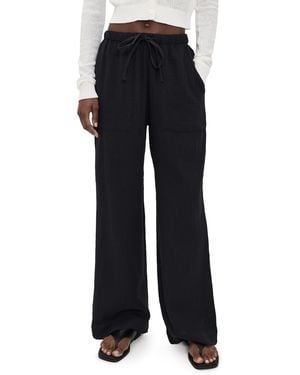 Faherty Laidback Gauze Pants - Black