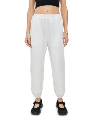 Eugenia Kim Love Martina Tennis Warm-Up Pants With Ankle Side Zippers - White