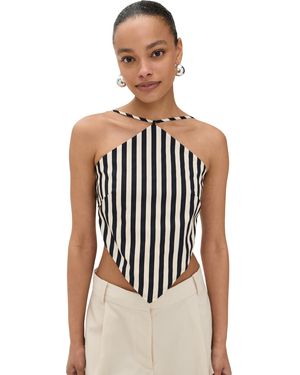 Simon Miller Kit Poplin Tie Top - Black