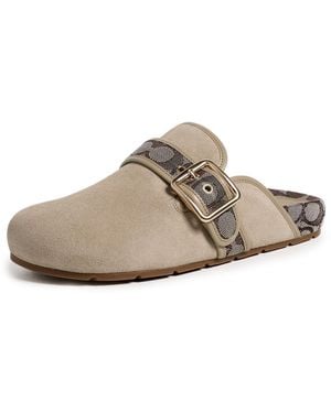 COACH Archival Buckle Clogs - White
