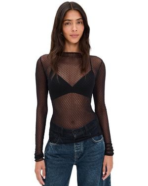 Free People Minding My Business Top - Black