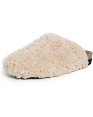 Roam Cloud Shearling Slippers - Natural