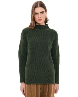 R13 Mock Neck Elongated Sweater - Green