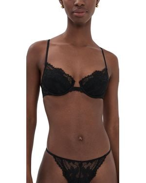 Natori Fleur Lightly Lined Underwire Bra - Black
